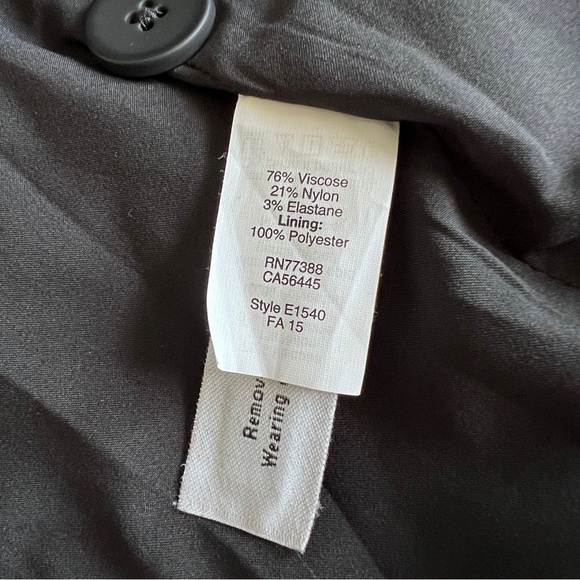 Madewell Black long Sleek Blazer with Tailored Fit size 6 - Picture 9 of 11